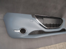 Peugeot 208 12-15 zderzak przedni + zaśl.haka + atrapa z chromem + kratka dolna + ramki halogenów